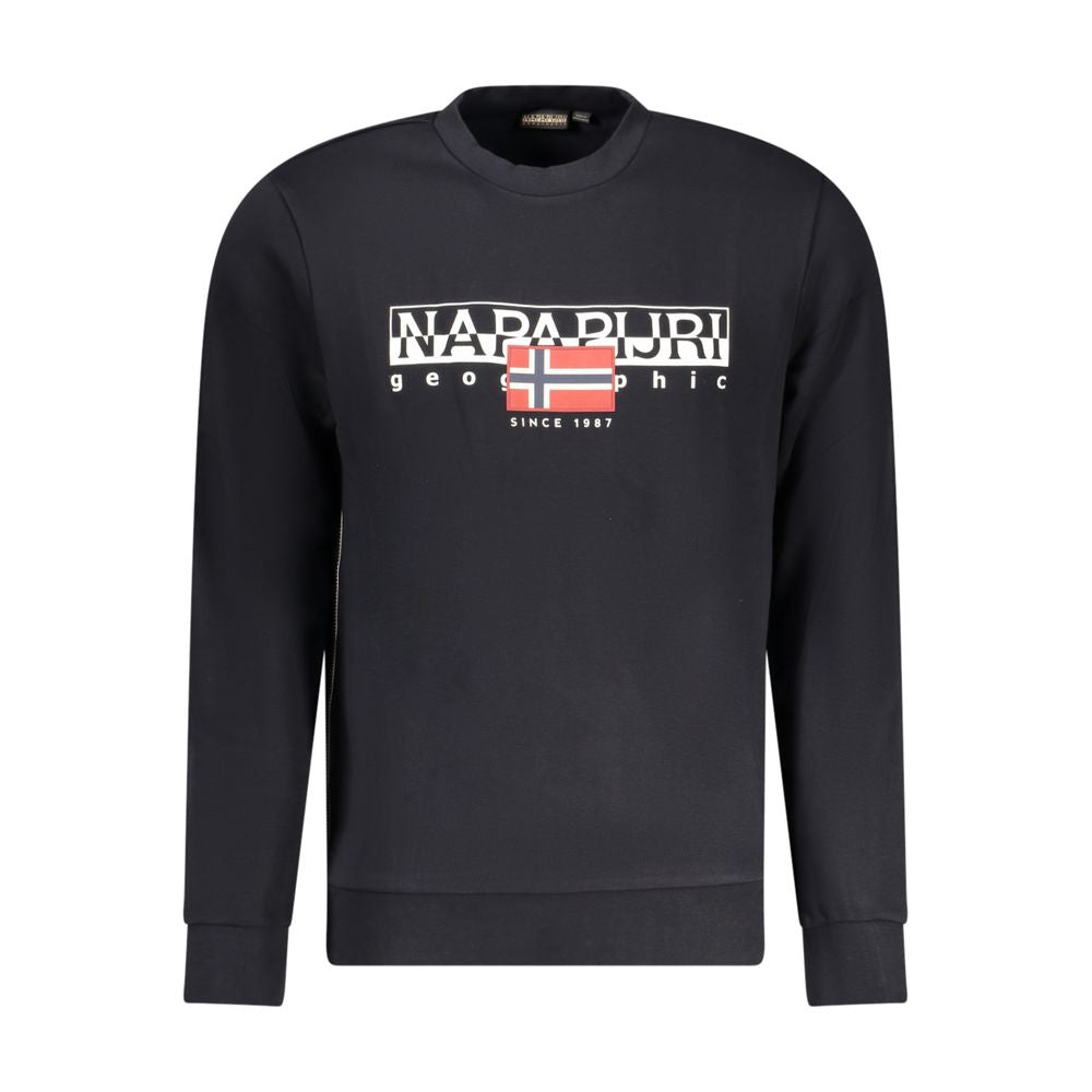 Napapijri Black Cotton Men Sweater Napapijri