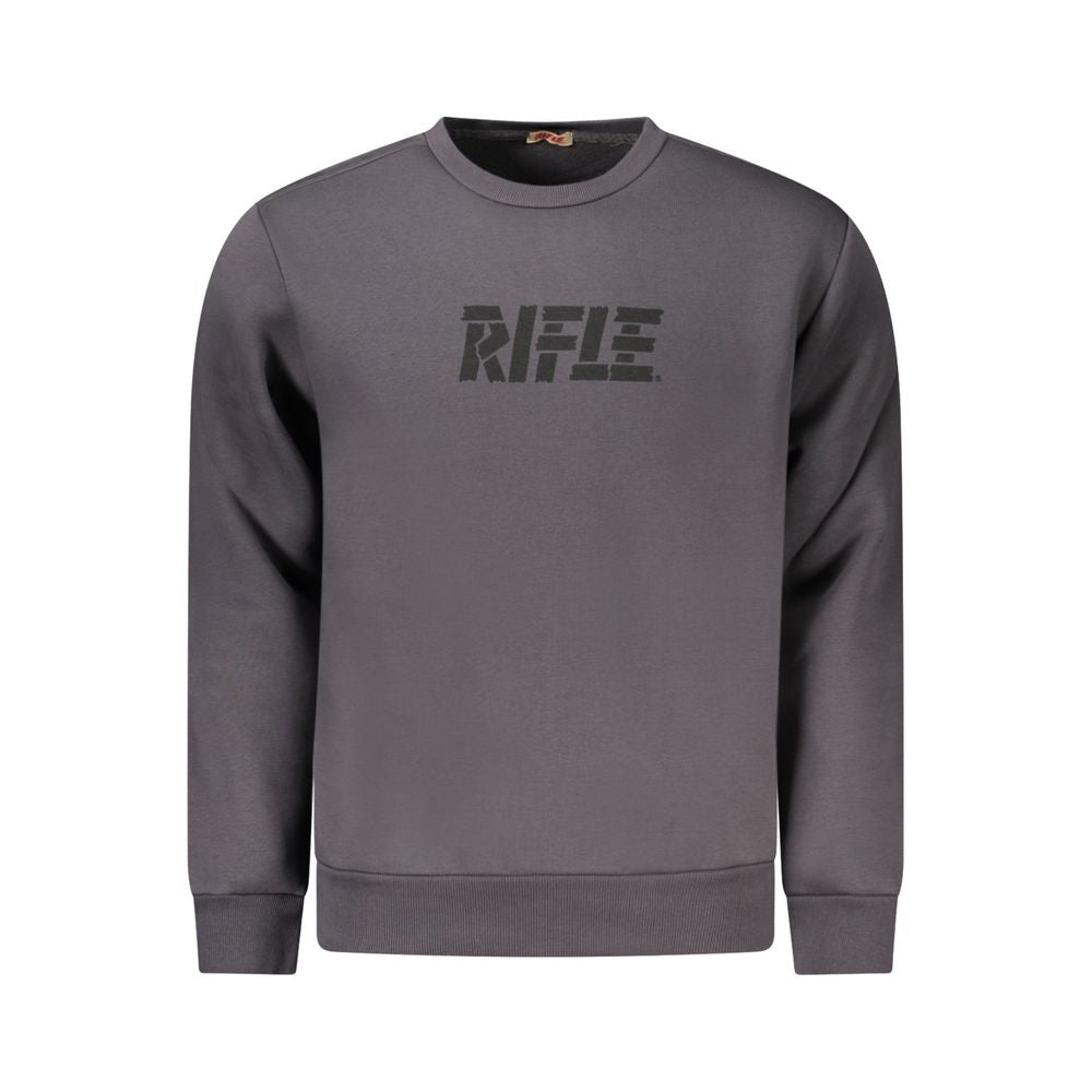 Rifle Gray Cotton Men Sweatshirt Rifle