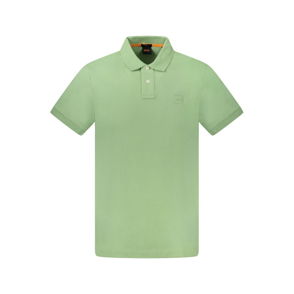 Hugo Boss Green Cotton Men's Polo Hugo Boss