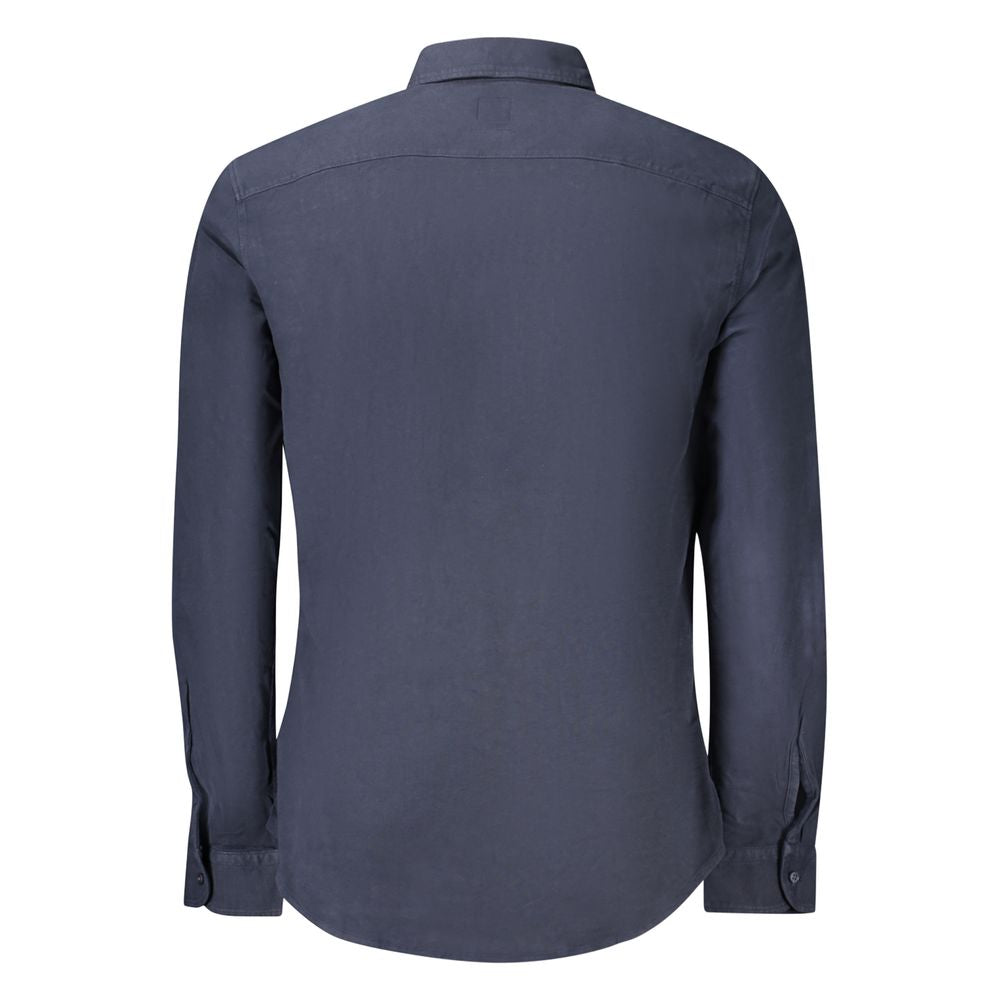 Hugo Boss Blue Cotton Men's Shirt Hugo Boss