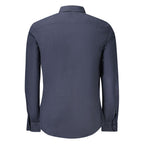 Hugo Boss Blue Cotton Men's Shirt Hugo Boss