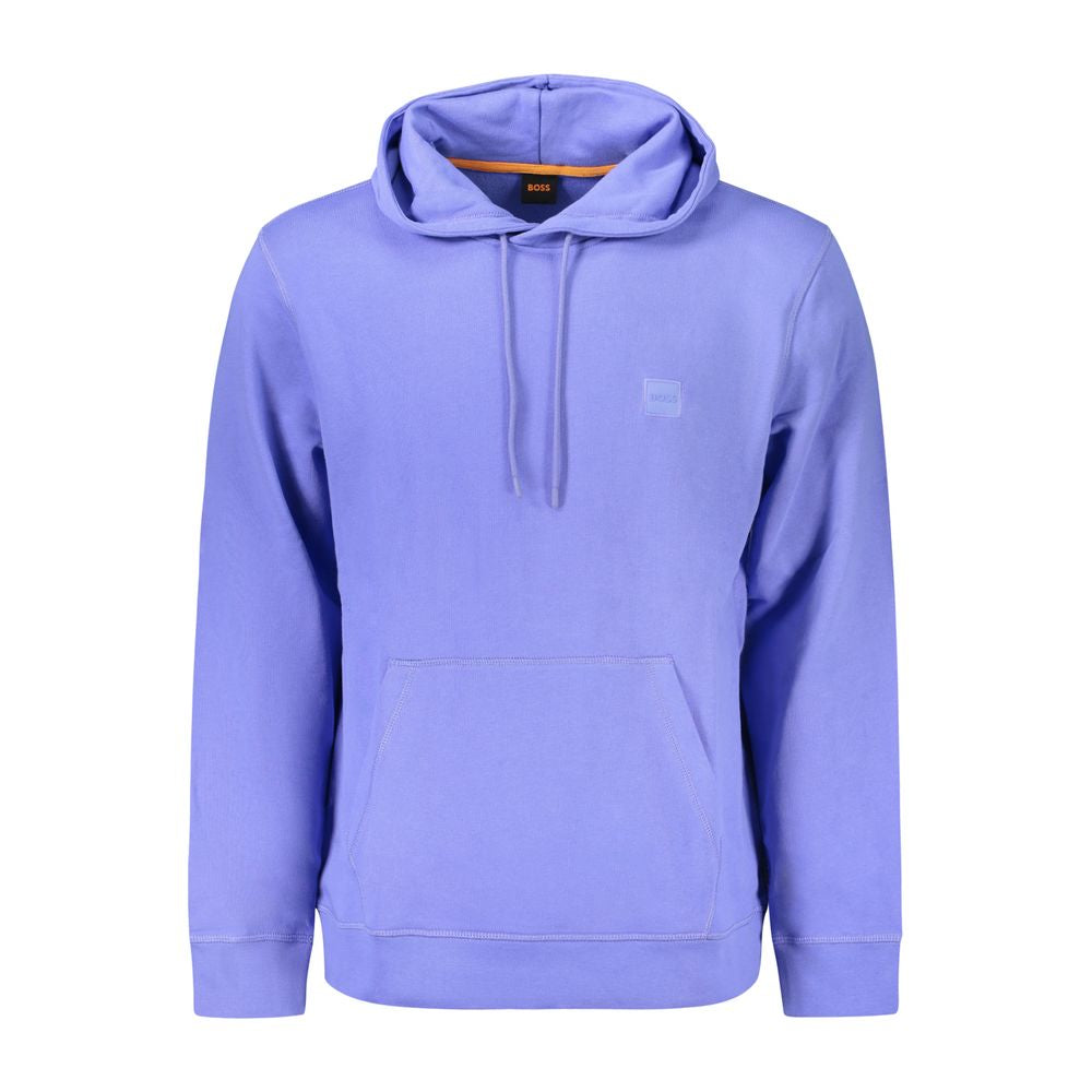 Hugo Boss Blue Cotton Men's Sweatshirt Hugo Boss