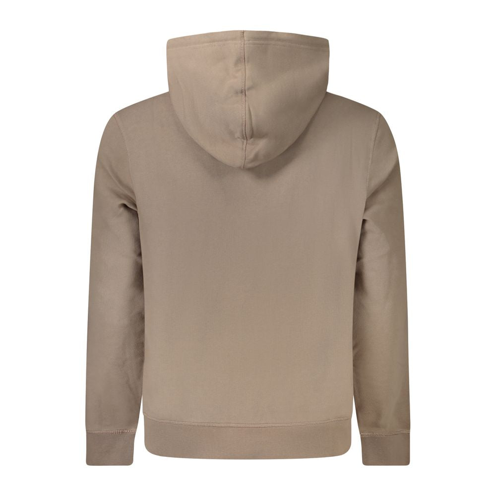 Hugo Boss Brown Cotton Men's Sweatshirt Hugo Boss