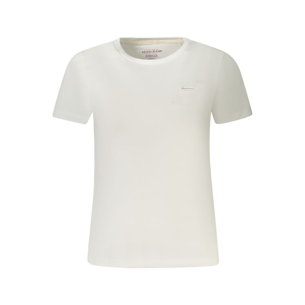 Guess Jeans Bianco Cotton Women T-Shirt Guess Jeans