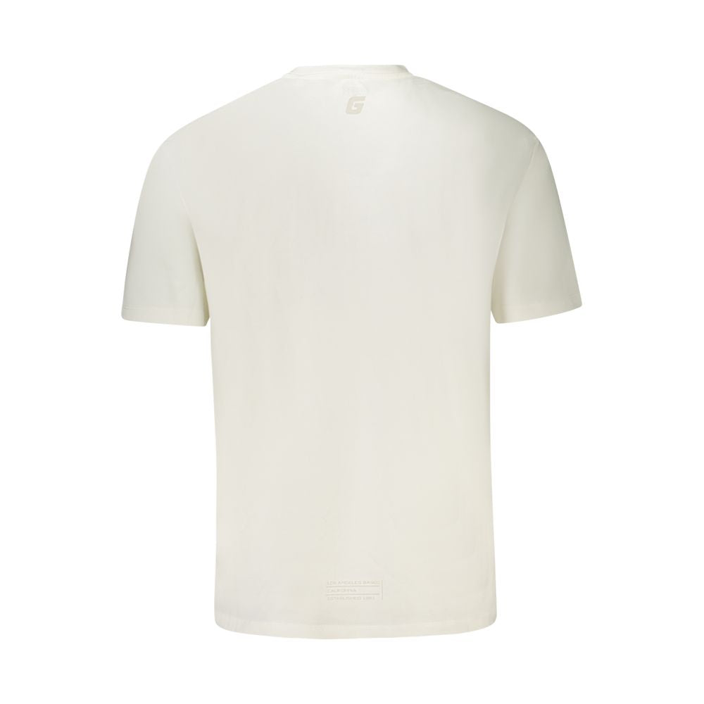 Guess Jeans White Cotton Men T-Shirt Guess Jeans