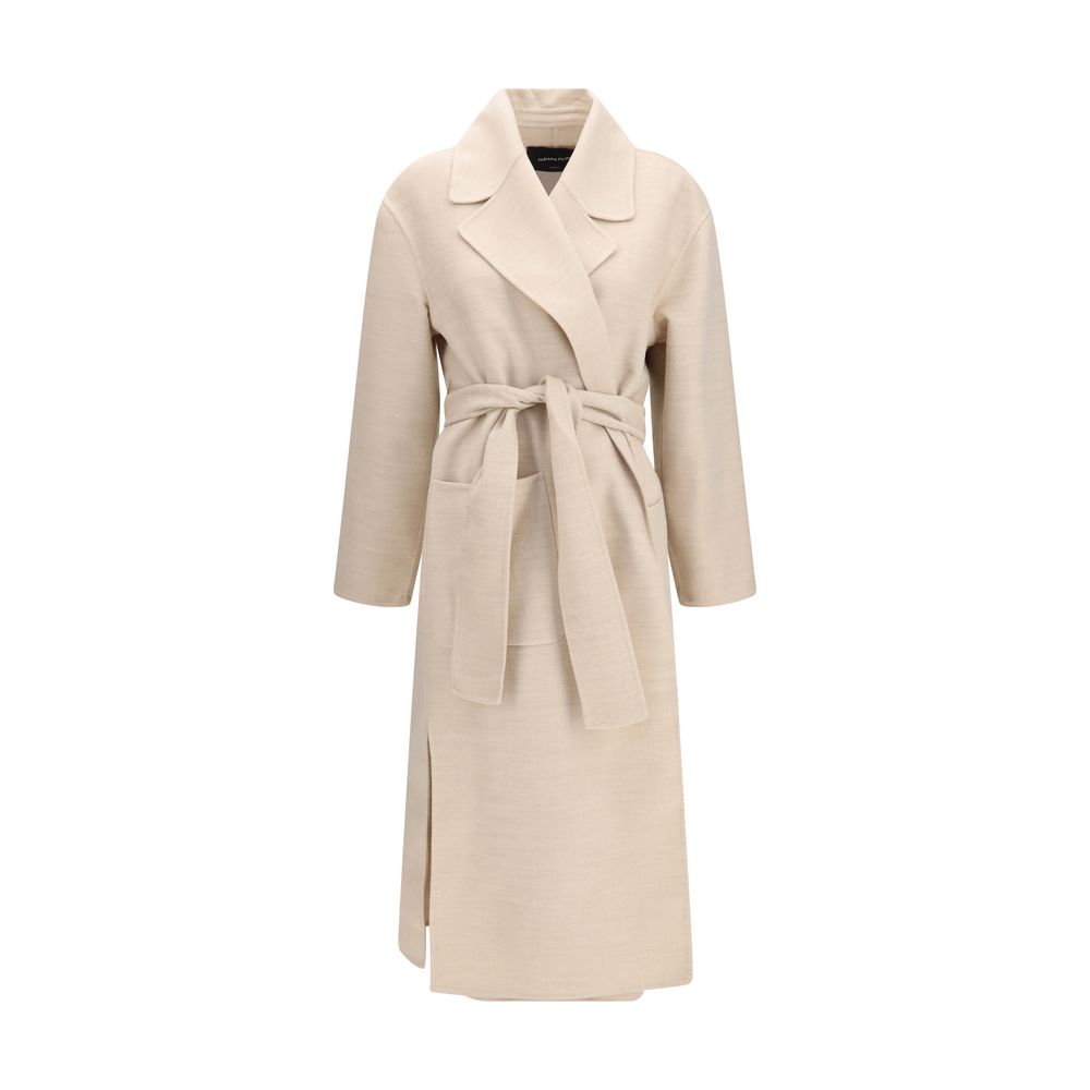 Fabiana Filippi Beige Wool Oves Aries Coat Fabiana Filippi