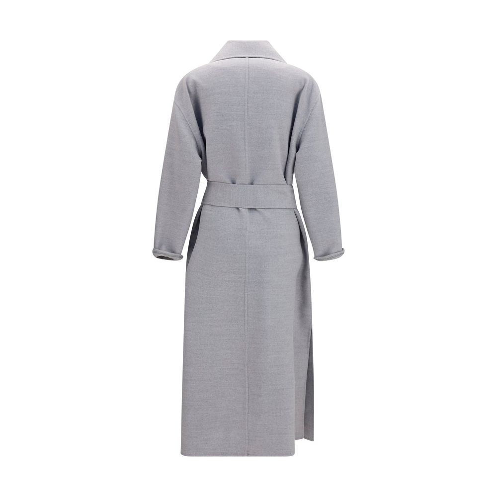 Fabiana Filippi Gray Wool Oves Aries Coat Fabiana Filippi