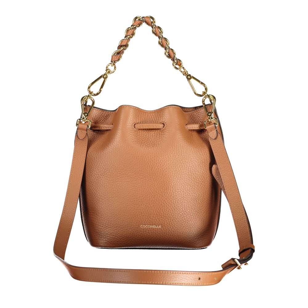 Coccinelle Brown Leather Woman Bag - Eljoys Fashion 