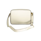 Coccinelle Bianco leather women's bag with sleek design, featuring a top handle and subtle stitching details.