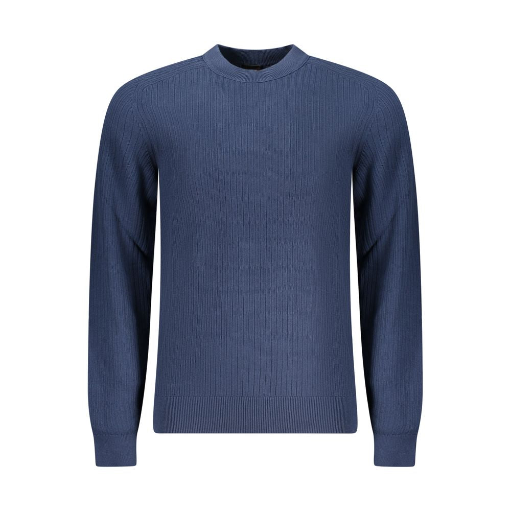 Hugo Boss Blue Cotton Men's Sweater - Eljoys Fashion 