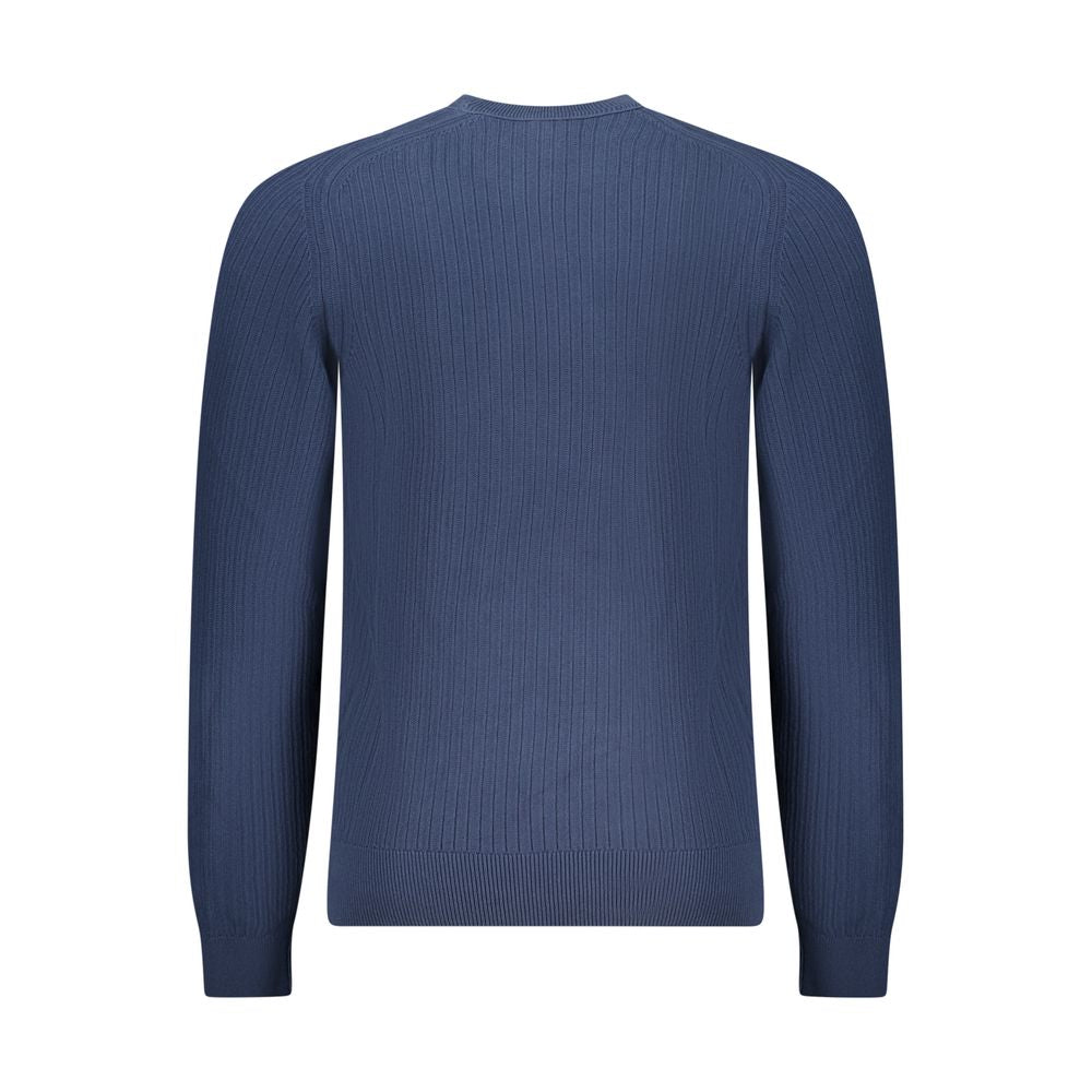 Hugo Boss Blue Cotton Men's Sweater - Eljoys Fashion 