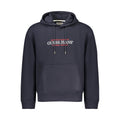 Blue cotton men's sweatshirt from Guess Jeans featuring a classic crewneck and casual fit.