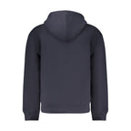 Blue cotton men's sweatshirt by Guess Jeans, featuring a casual fit and classic design.