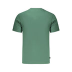 Timberland green cotton men's T-shirt with short sleeves and crew neck, casual style suitable for everyday wear