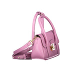 Coccinelle Viola leather women's bag with adjustable strap and gold-tone hardware, featuring a sleek, structured design.