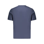 Timberland blue cotton men's T-shirt with crew neck and short sleeves, casual everyday wear.