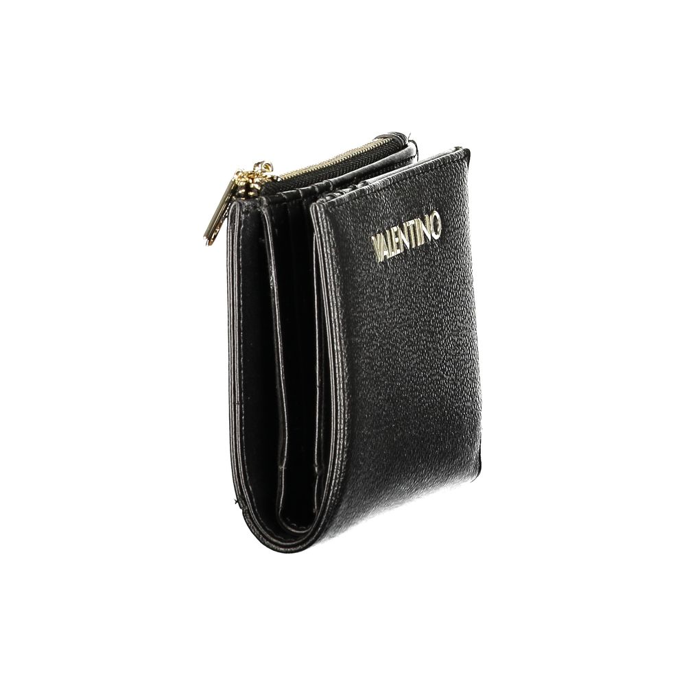 Mario Valentino Black Polyurethane Womens Wallet - Eljoys Fashion 