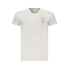 White cotton men's T-shirt by Accademia Militare with a classic fit and subtle logo detail.