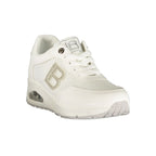 Laura Biagiotti Bianco women's sneaker with white polyurethane upper and casual design, suitable for everyday wear