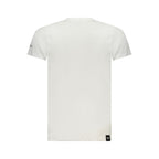 White cotton men's t-shirt by Accademia Militare featuring a classic fit and subtle branding on the chest.