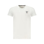 White cotton men's T-shirt by Accademia Militare featuring a classic fit and simple design.