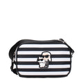 Karl Lagerfeld Black Fabric Crossbody Bag - Eljoys Fashion 