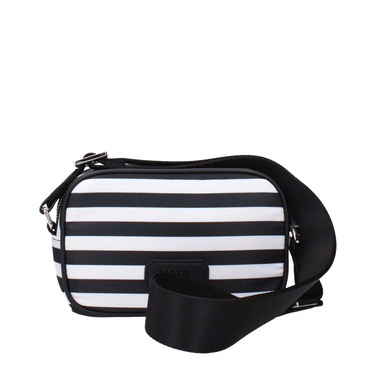 Karl Lagerfeld Black Fabric Crossbody Bag - Eljoys Fashion 