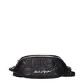Karl Lagerfeld Black Leather Backpack - Eljoys Fashion 