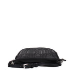 Karl Lagerfeld Black Leather Backpack - Eljoys Fashion 