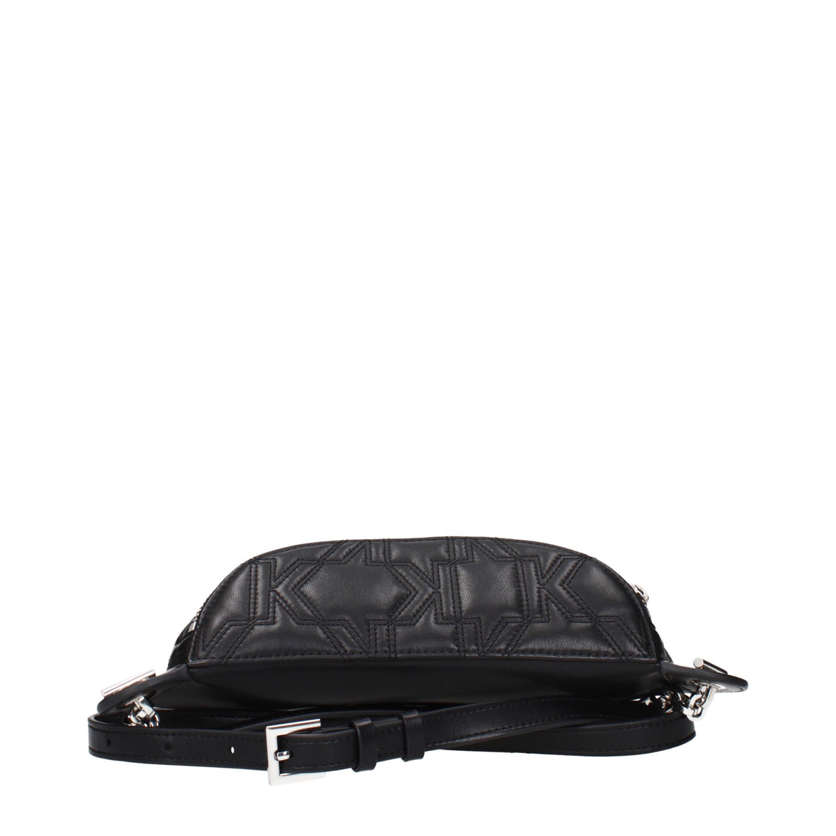 Karl Lagerfeld Black Leather Backpack - Eljoys Fashion 