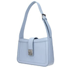 Karl Lagerfeld Light Blue Leather Shoulder Bag - Eljoys Fashion 
