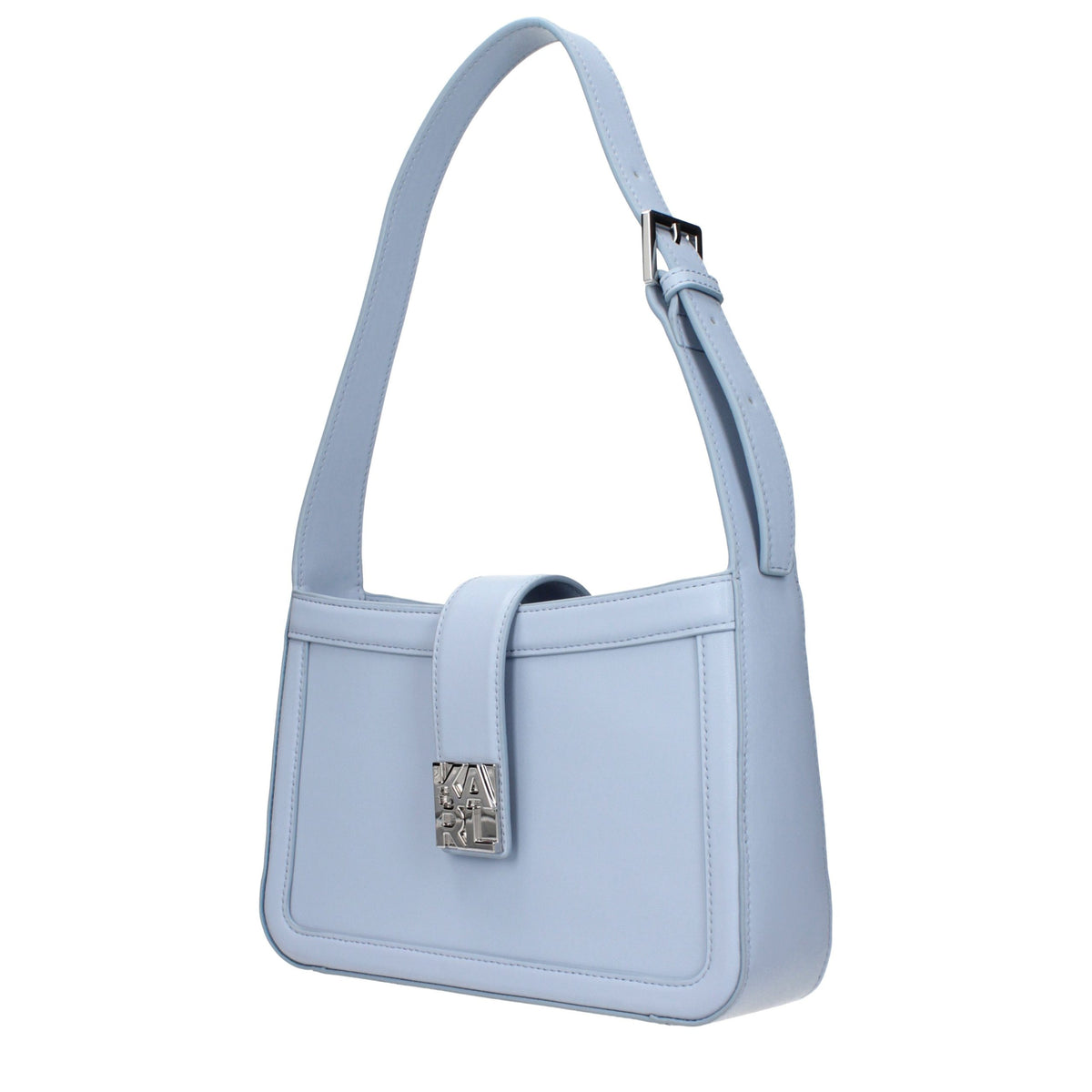 Karl Lagerfeld Light Blue Leather Shoulder Bag - Eljoys Fashion 