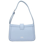 Karl Lagerfeld Light Blue Leather Shoulder Bag - Eljoys Fashion 