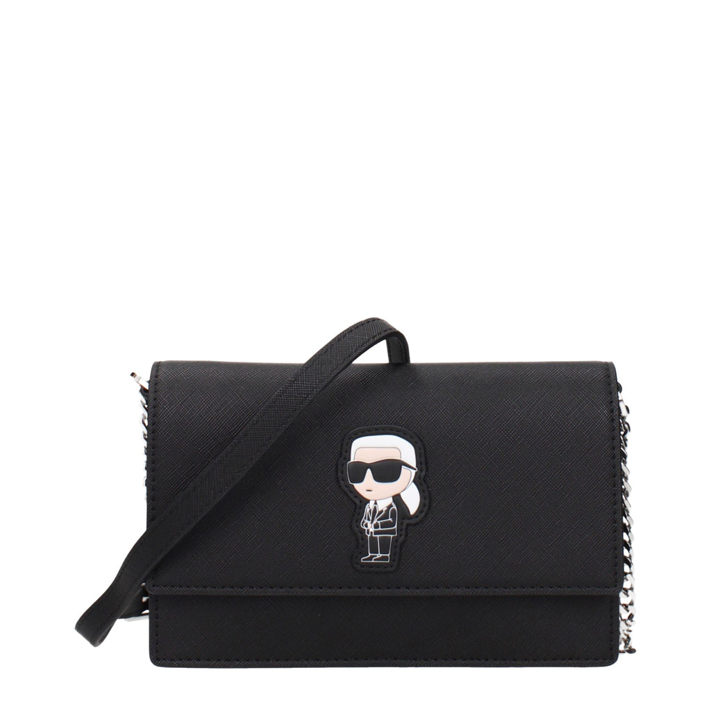 Karl Lagerfeld Black Polyethylene Crossbody Bag - Eljoys Fashion 