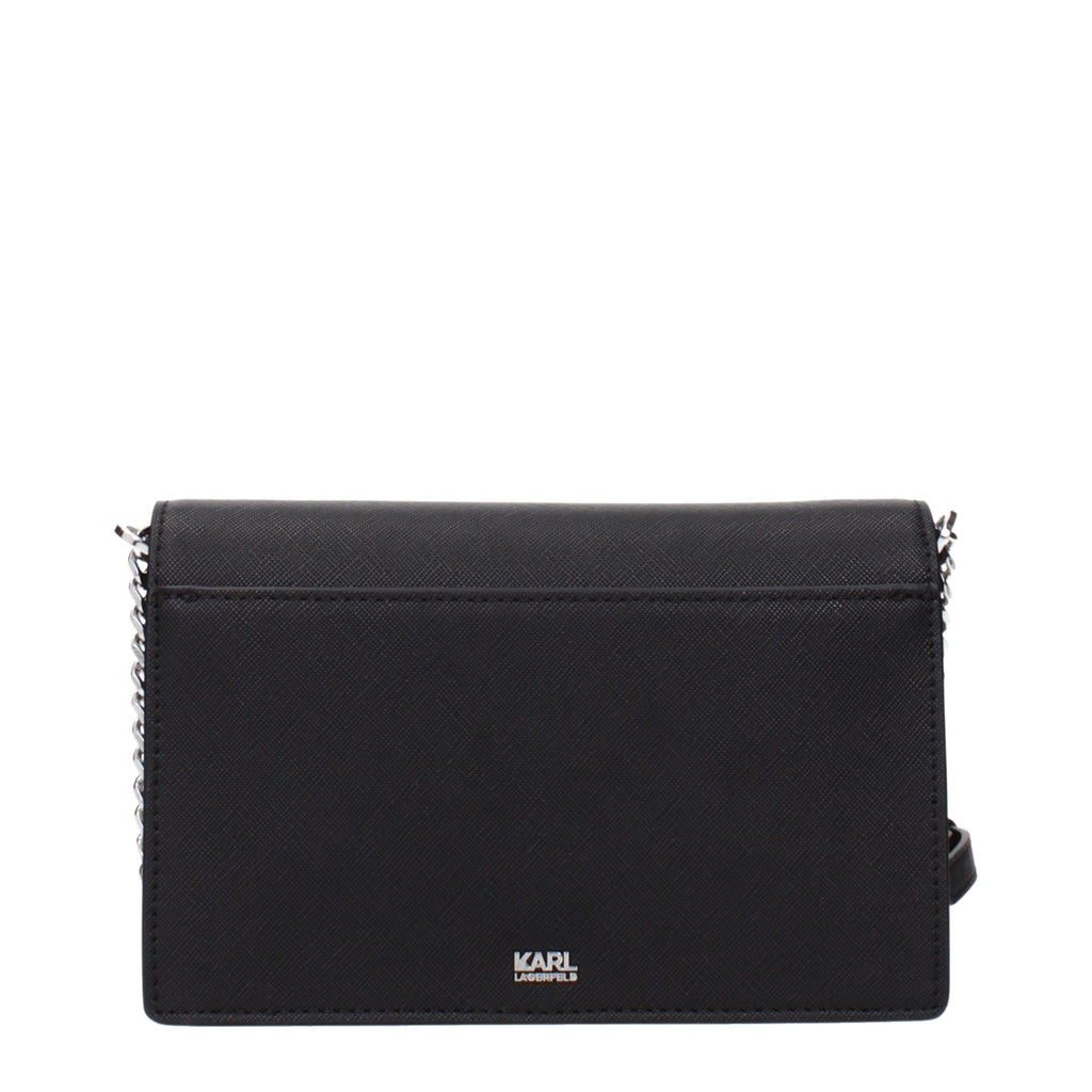 Karl Lagerfeld Black Polyethylene Crossbody Bag - Eljoys Fashion 