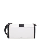 Karl Lagerfeld White Leather Clutch Bag - Eljoys Fashion 