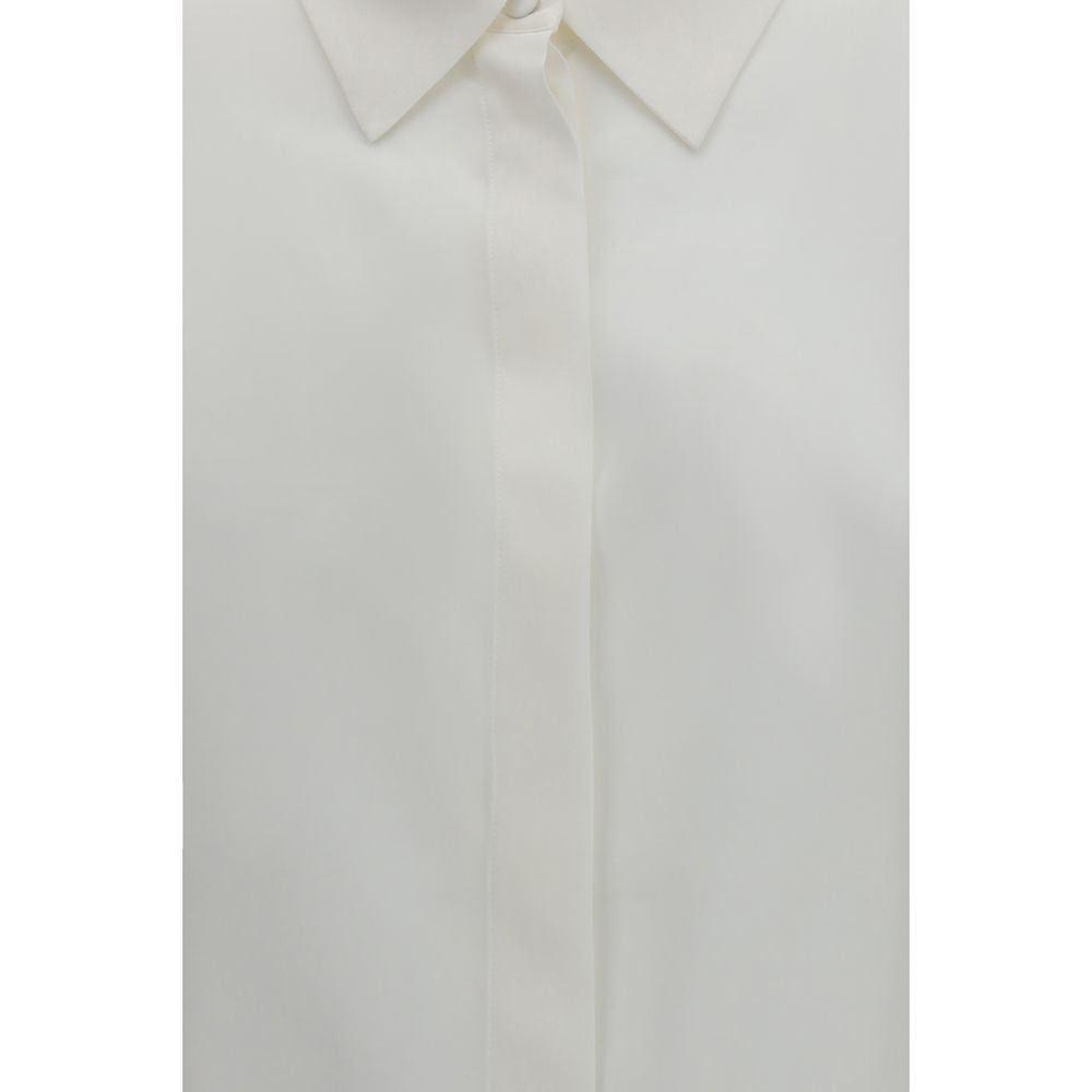 Lardini White Silk Dress Shirt - Eljoys Fashion 