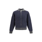 Versace Gray Wool Oves Aries Sweatshirt - Eljoys Fashion 