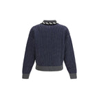 Versace Gray Wool Oves Aries Sweatshirt - Eljoys Fashion 
