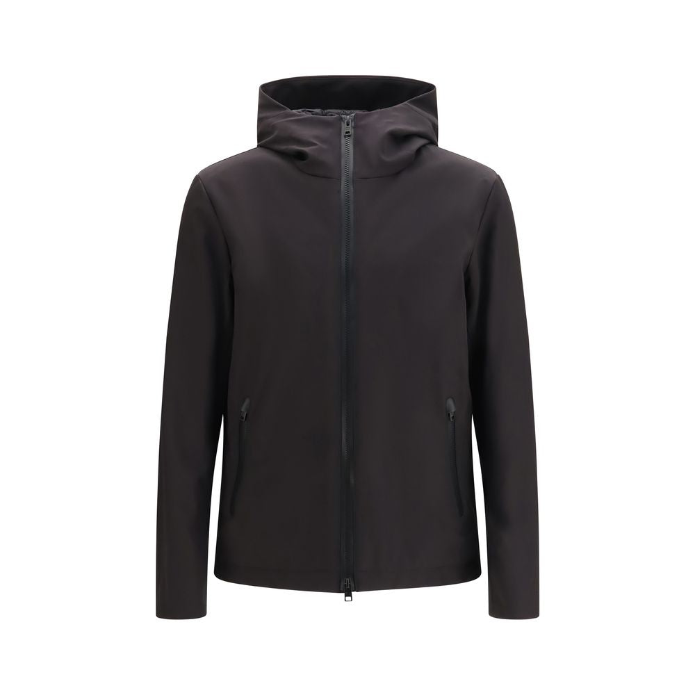Woolrich Black Polyester Shell Jacket - Eljoys Fashion 
