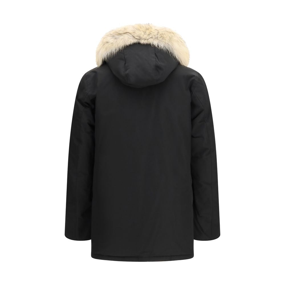 Woolrich Black Polyamide Coat - Eljoys Fashion 