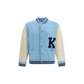 Kenzo Blue Wool Oves Aries Bomber - Eljoys Fashion 