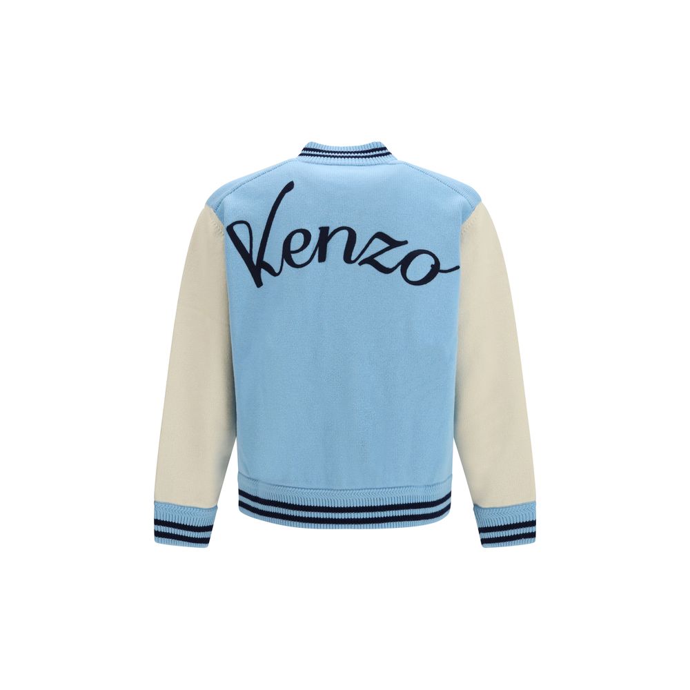 Kenzo Blue Wool Oves Aries Bomber - Eljoys Fashion 