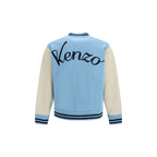 Kenzo Blue Wool Oves Aries Bomber - Eljoys Fashion 