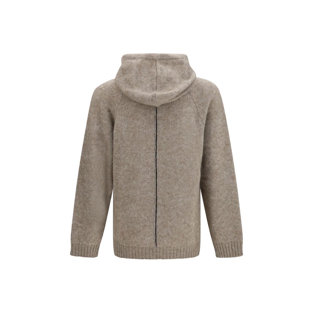 Giorgio Armani Beige Alpaca Vicugna Pacos Sweatshirt - Eljoys Fashion 