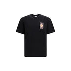 Casablanca Black Cotton T-Shirt - Eljoys Fashion 