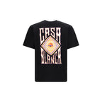 Casablanca Black Cotton T-Shirt - Eljoys Fashion 