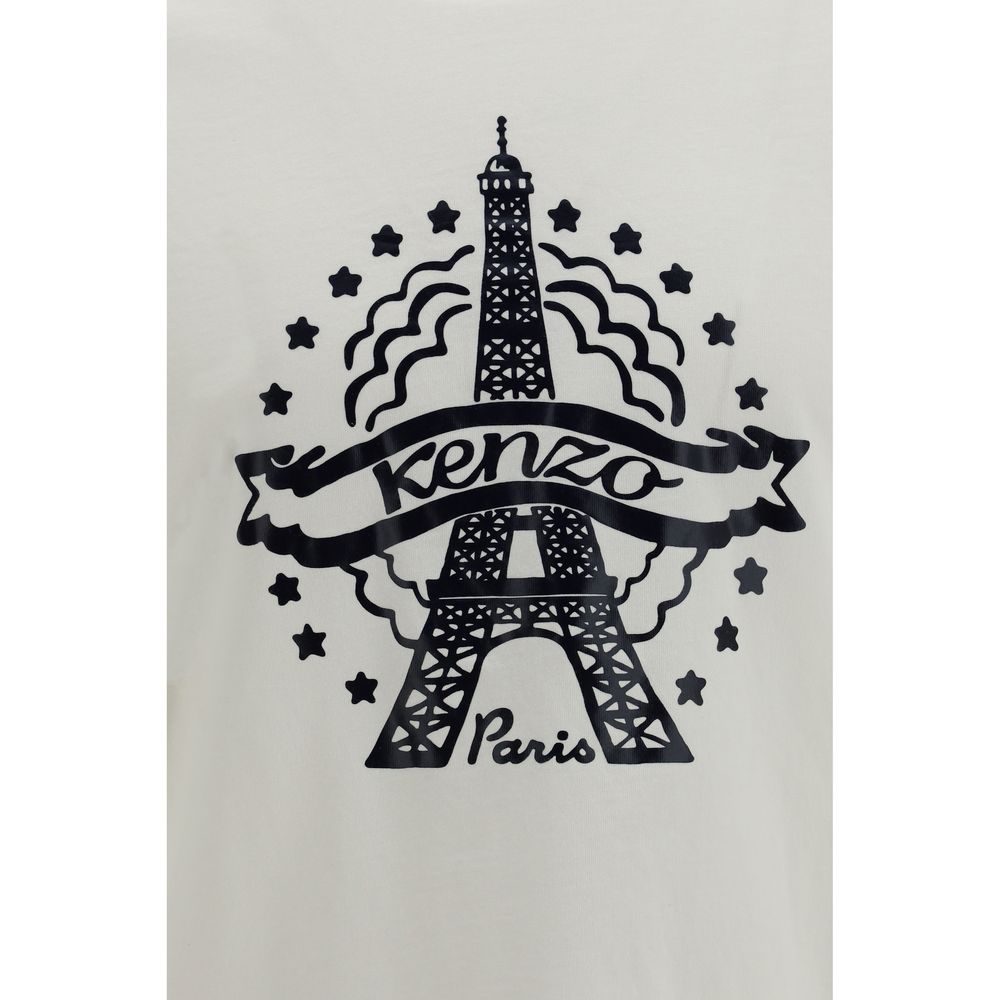 Kenzo White Cotton T-Shirt - Eljoys Fashion 