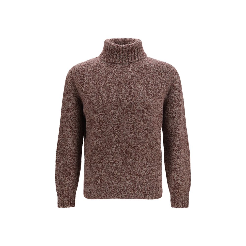 Brunello Cucinelli Bordeaux Wool Oves Aries Turtleneck - Eljoys Fashion 