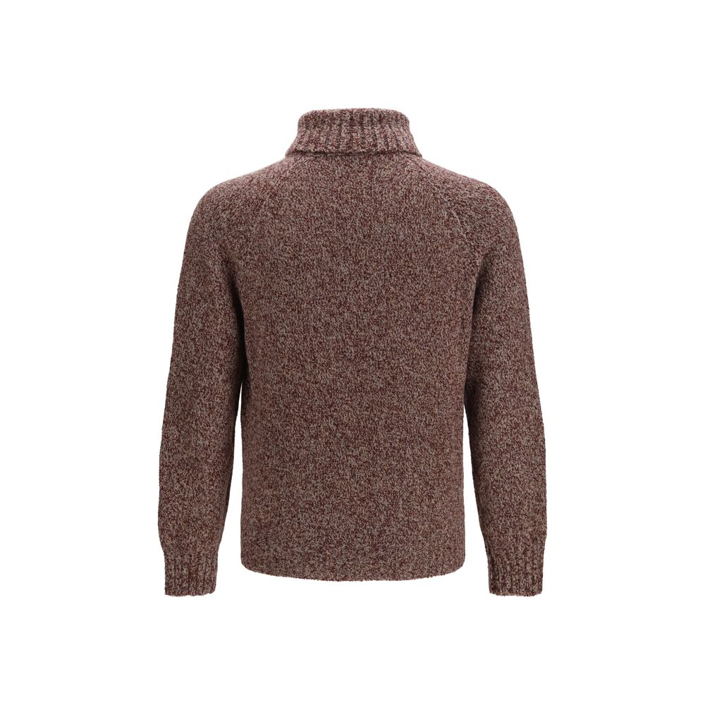 Brunello Cucinelli Bordeaux Wool Oves Aries Turtleneck - Eljoys Fashion 